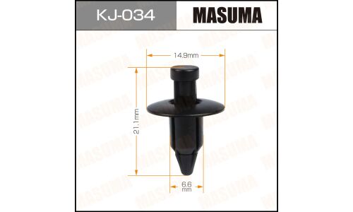Клипса крепёжная деталей салона Masuma, для Mitsubishi, Toyota, арт. KJ-034