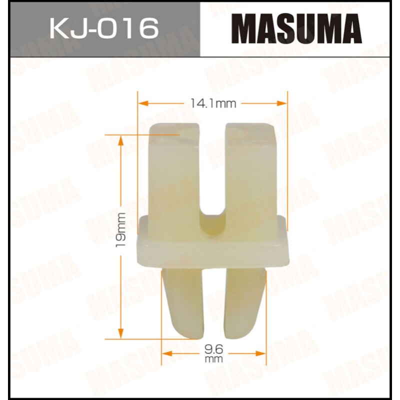 

Клипса крепежная MASUMA KJ-016 (OEM 90189-04226, 90189-06045