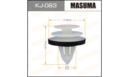 Клипса крепёжная деталей салона Masuma, для Honda, Mitsubishi, Nissan, Toyota, арт. KJ-083