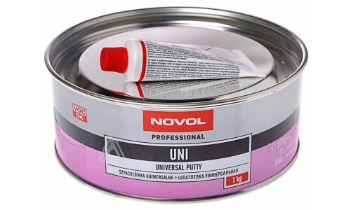 Шпатлевка Novol Professional Universal Putty универсальная, (+отвердитель Betox-50PC), банка 975г + туба 25г, арт. 1103