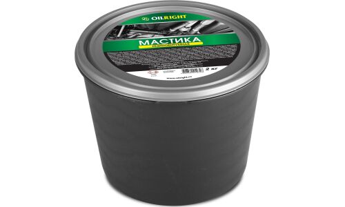 Мастика антикоррозийная OILRIGHT, резинобитумная, банка 2.1кг, арт. 6101