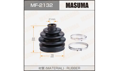 Пыльник привода Masuma, резина, арт. MF-2132