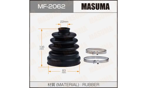 Пыльник привода Masuma, резина, арт. MF-2062