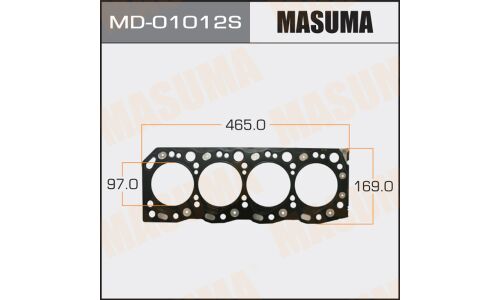 Прокладка головки блока цилиндров Masuma 3L, 5L (1/10)
