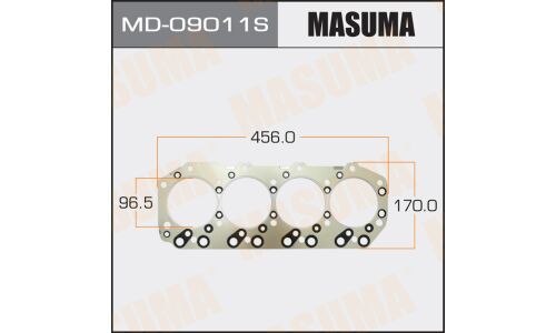 Прокладка головки блока цилиндров Masuma 4JG2 (1/10)