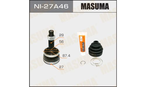 ШРУС Masuma, 27x56x29x46мм, арт. NI-27A46