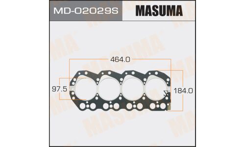 Прокладка головки блока цилиндров Masuma BD30, TD27T (1/10)
