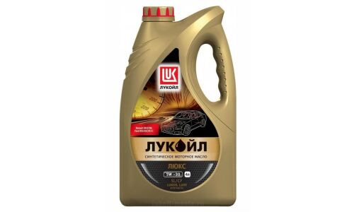 Масло моторное Лукойл Люкс 5w40 полусинтетическое, SL/CF, универсальное, 5л, арт. 31153