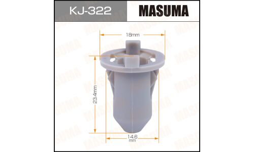 Клипса крепёжная патрубка обдува лобового стекла Masuma, для Lexus, Toyota, арт. KJ-322