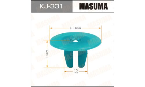 Клипса крепёжная деталей кузова Masuma, для Toyota, арт. KJ-331