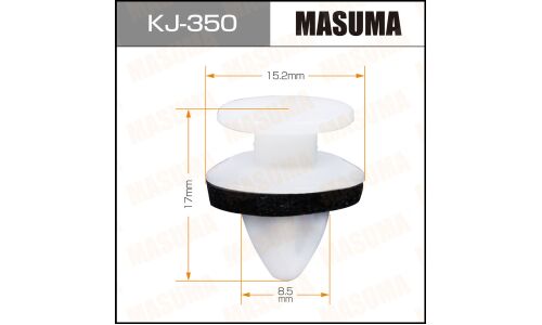 Клипса крепёжная накладок кенгурятника Masuma, для Toyota, арт. KJ-350