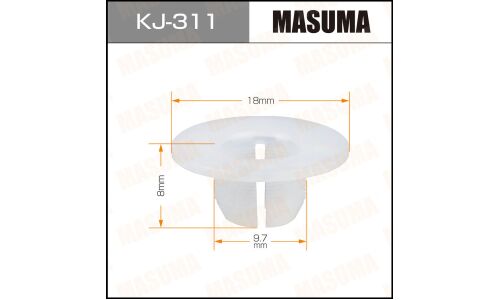 Клипса крепёжная порогов и крыльев Masuma, для Toyota, арт. KJ-311