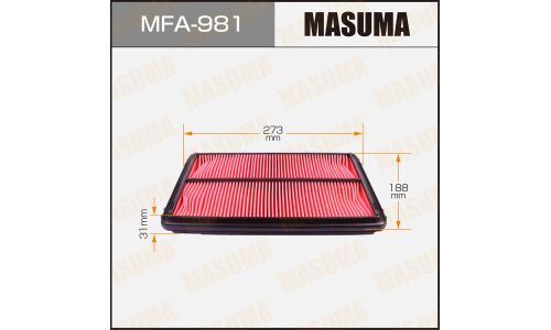 Фильтр воздушный Masuma A-858, арт. MFA-981