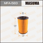 Фильтр воздушный Masuma A-460, арт. MFA-583