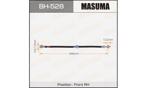 Шланг тормозной Masuma для Isuzu Bighorn, передний, правый, арт. bh-528