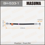 Шланг тормозной Masuma для Nissan Safari, передний, правый, арт. bh-533-1 Шланг тормозной Masuma для Nissan Safari, передний, правый, арт. bh-533-1