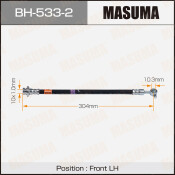 Шланг тормозной Masuma для Nissan Safari, передний, левый, арт. bh-533-2 Шланг тормозной Masuma для Nissan Safari, передний, левый, арт. bh-533-2