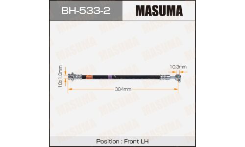 Шланг тормозной Masuma для Nissan Safari, передний, левый, арт. bh-533-2