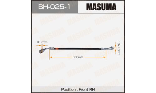 Шланг тормозной Masuma для Nissan Terrano / Datsun, передний, правый, арт. bh-025-1