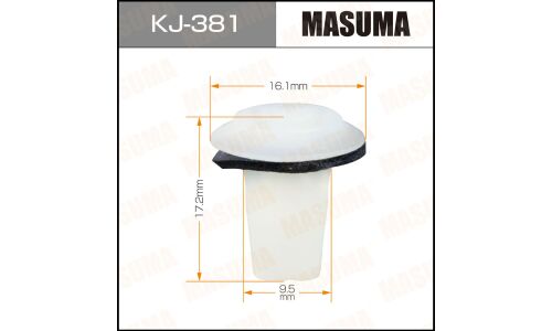 Клипса крепёжная деталей кузова Masuma, для Nissan, арт. KJ-381