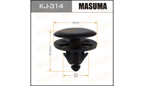 Клипса крепёжная защиты ноздри капота Masuma, для Toyota, арт. KJ-314