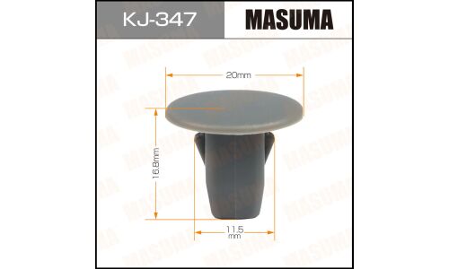 Клипса крепёжная обшивки стойки Masuma, для Toyota, арт. KJ-347