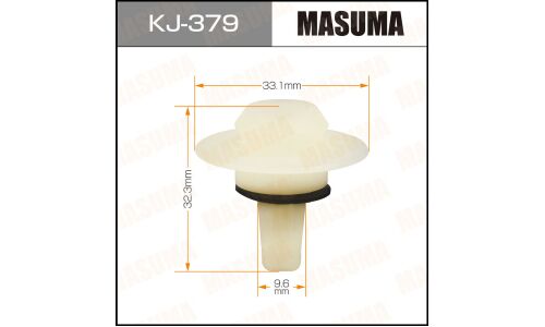Клипса крепёжная бампера Masuma, для Toyota, арт. KJ-379