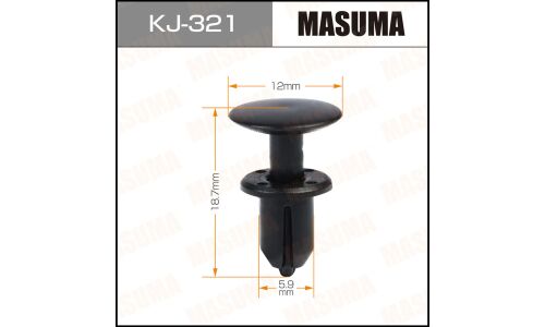 Клипса крепёжная уплотнителей капота Masuma, для Toyota, арт. KJ-321