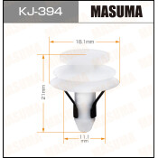 Клипса крепёжная обшивки салона Masuma, для Toyota, арт. KJ-394