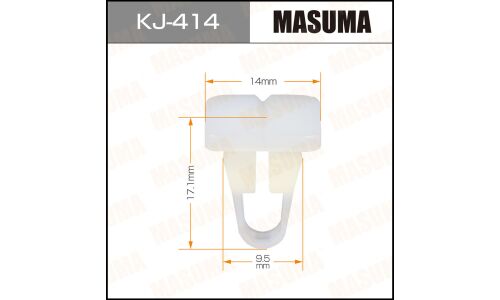 Клипса крепежная Masuma KJ-414 (OEM 90189-04127)