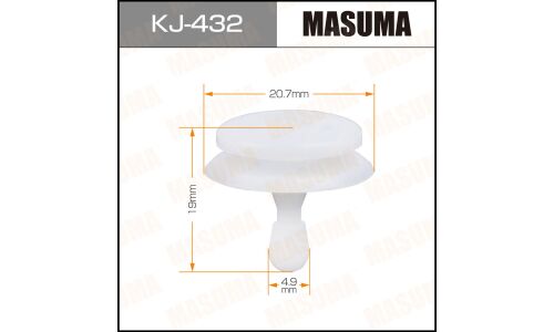 Клипса крепежная Masuma KJ-432 (OEM 90467-05108)