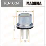 Клипса крепежная Masuma KJ-1004 (OEM 72144-SZ3-013)