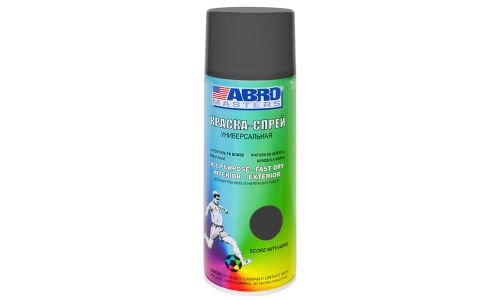 Краска аэрозольная ABRO Masters, для металлических и деревянных поверхностей, серый грунт, баллон 272мл, арт. SP-008-AM-REP
