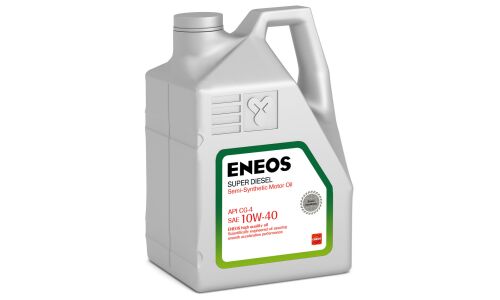 Масло моторное Eneos Super Diesel 10w40 полусинтетическое, CG-4, для дизельного двигателя, 6л, арт. 1329