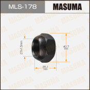 Гайка колесная Masuma MLS-178, открытая, для грузовиков Isuzu, M27x1.5(L), длина 25.1мм, сфера, под ключ 41мм, 1 шт