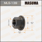 Гайка колесная Masuma MLS-139, открытая, для грузовиков Toyota, M20x1.5(R), длина 23.4мм, с прессшайбой 45мм, под ключ 30мм, 1 шт