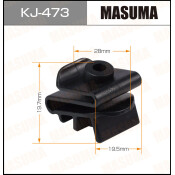 Клипса крепёжная бампера Masuma, для Toyota, арт. KJ-473