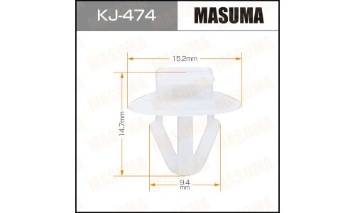 Клипса крепёжная решетки радиатора Masuma, для Toyota, арт. KJ-474