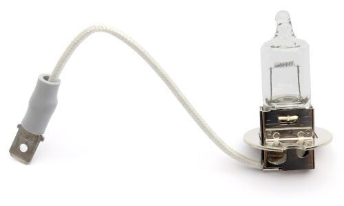 Лампа галогенная Koito Halogen H3 (PK22s, T12), 12В, 55Вт, 3000К, 1 шт (+переходник), арт. 0454