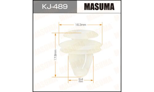 Клипса крепёжная обшивки салона Masuma, для Toyota, арт. KJ-489