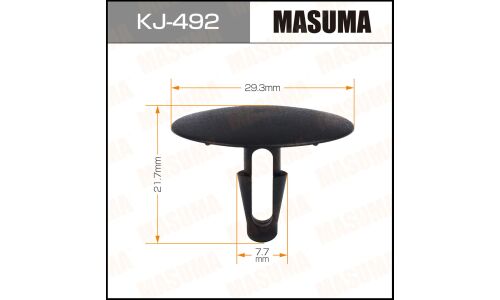 Клипса крепёжная шумоизоляции капота Masuma, для Toyota, арт. KJ-492