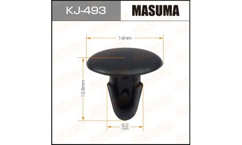 Клипса крепёжная обшивки салона Masuma, для Toyota, арт. KJ-493