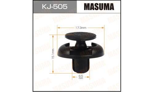 Клипса крепёжная подкрылок Masuma, для Toyota, арт. KJ-505