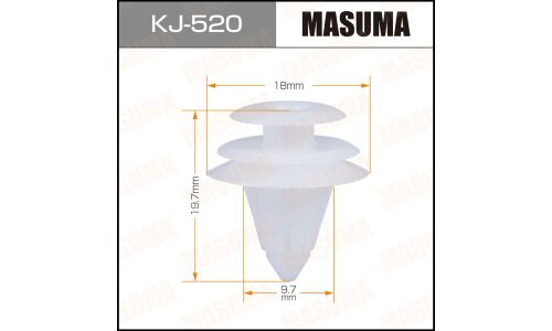 Клипса крепёжная обшивки салона Masuma, для Toyota, арт. KJ-520