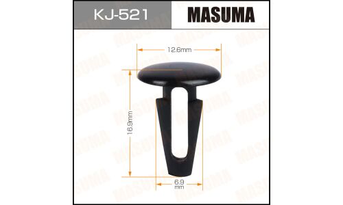 Клипса крепёжная пылезадерживающей планки Masuma, для Toyota, арт. KJ-521