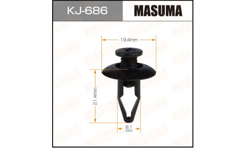 Клипса крепёжная кузова Masuma, для Nissan, арт. KJ-686