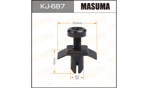 Клипса крепёжная дефлектора воздухозаборника салона Masuma, для Nissan, арт. KJ-687