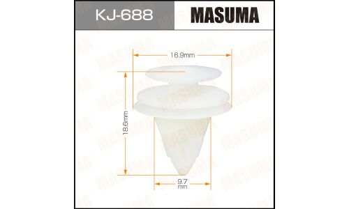 Клипса крепёжная обшивки багажника Masuma, для Nissan, арт. KJ-688