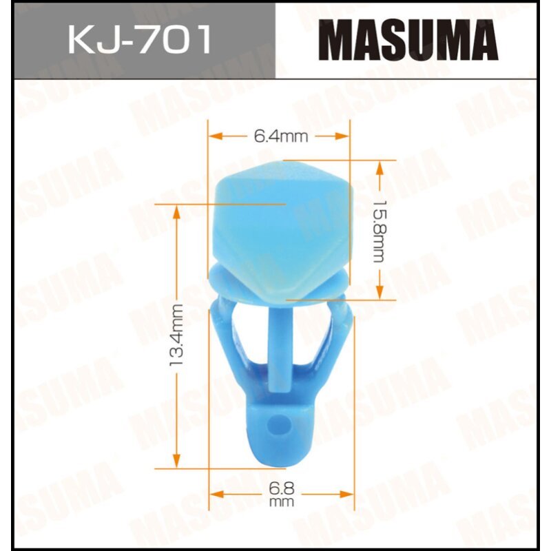 

Клипса крепежная MASUMA KJ-701 (OEM 01553-09311, 8213222100)