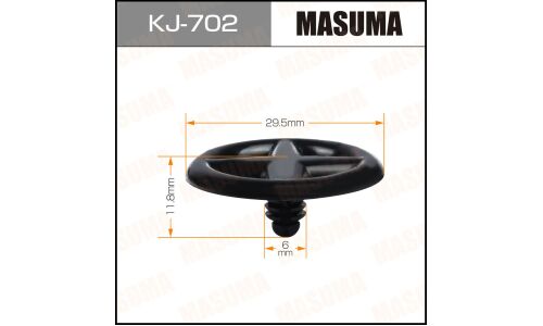 Клипса крепёжная шумоизоляции капота Masuma, для Nissan, арт. KJ-702